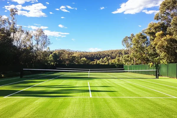 Grass tennis court